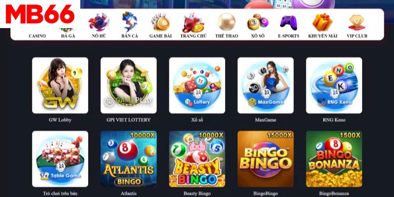 Tham quan kho game hấp dẫn tại MB66