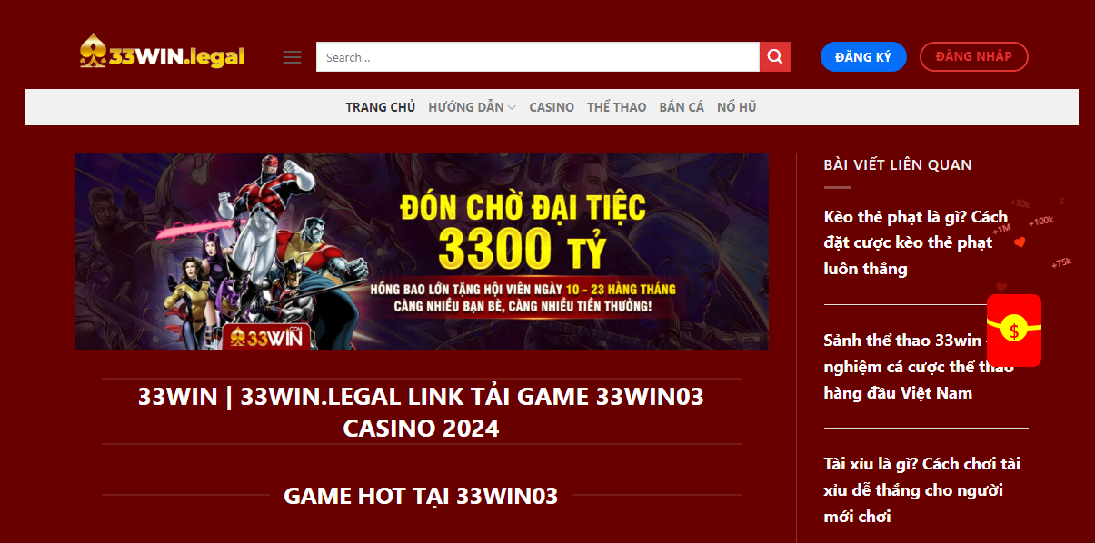 Tổng quan các thông tin cơ bản về sòng bạc 33win